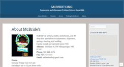 Desktop Screenshot of mcbridesinc.com
